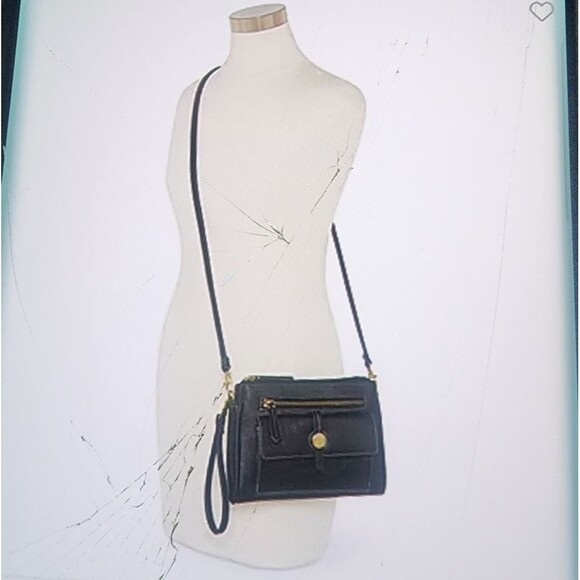 St. John Bay Vivian Convertible Crossbody Bag Dark Wine - Picture 4 of 6